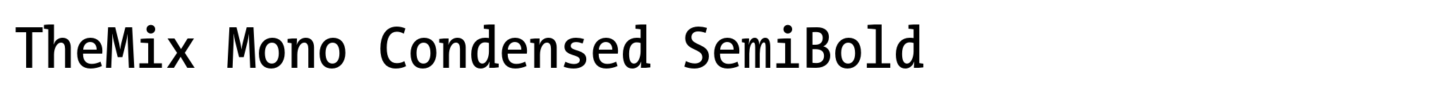 TheMix Mono Condensed SemiBold image
